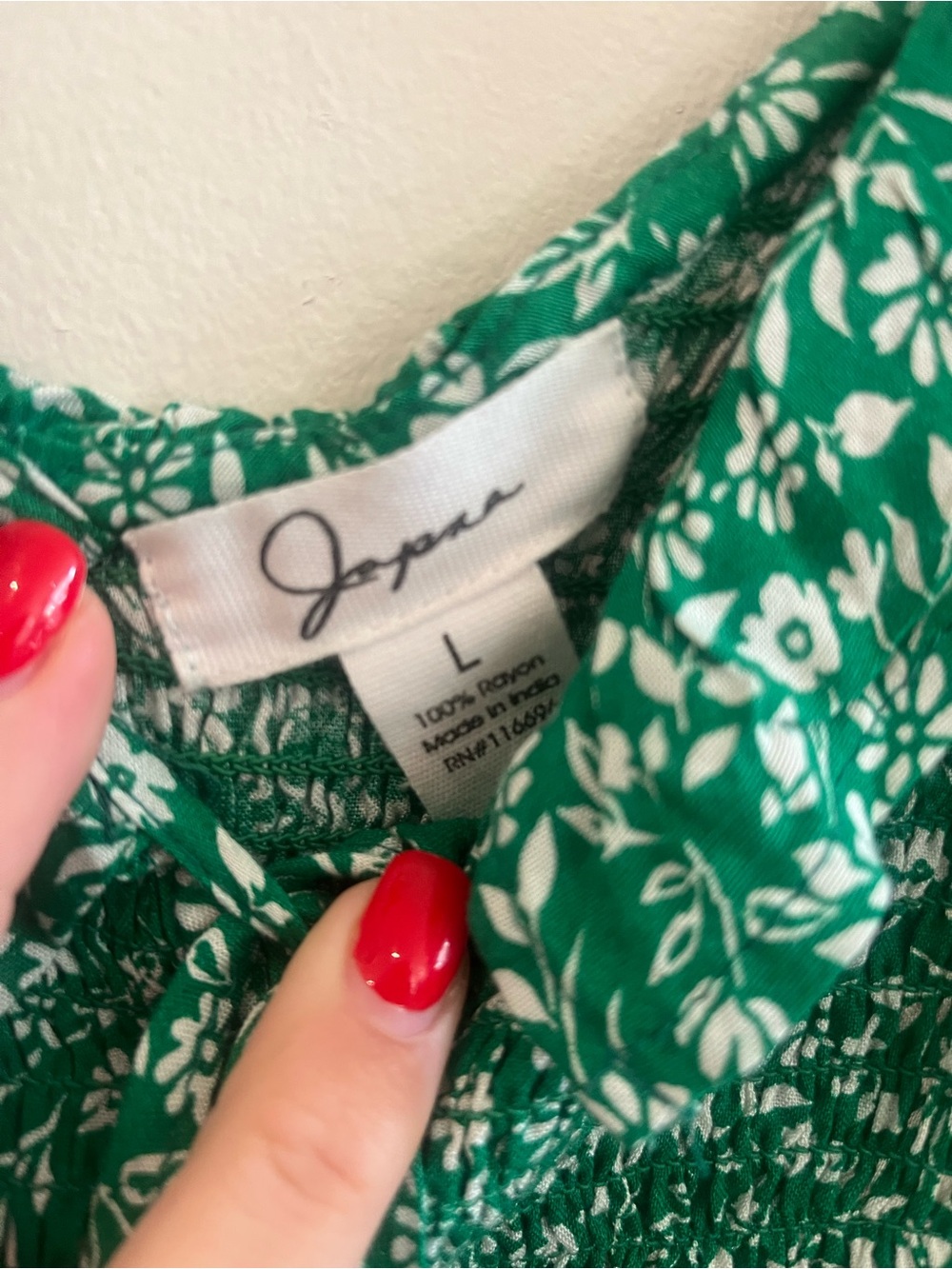 Green Floral Ruffle Mini Dress - Picture 2 of 4
